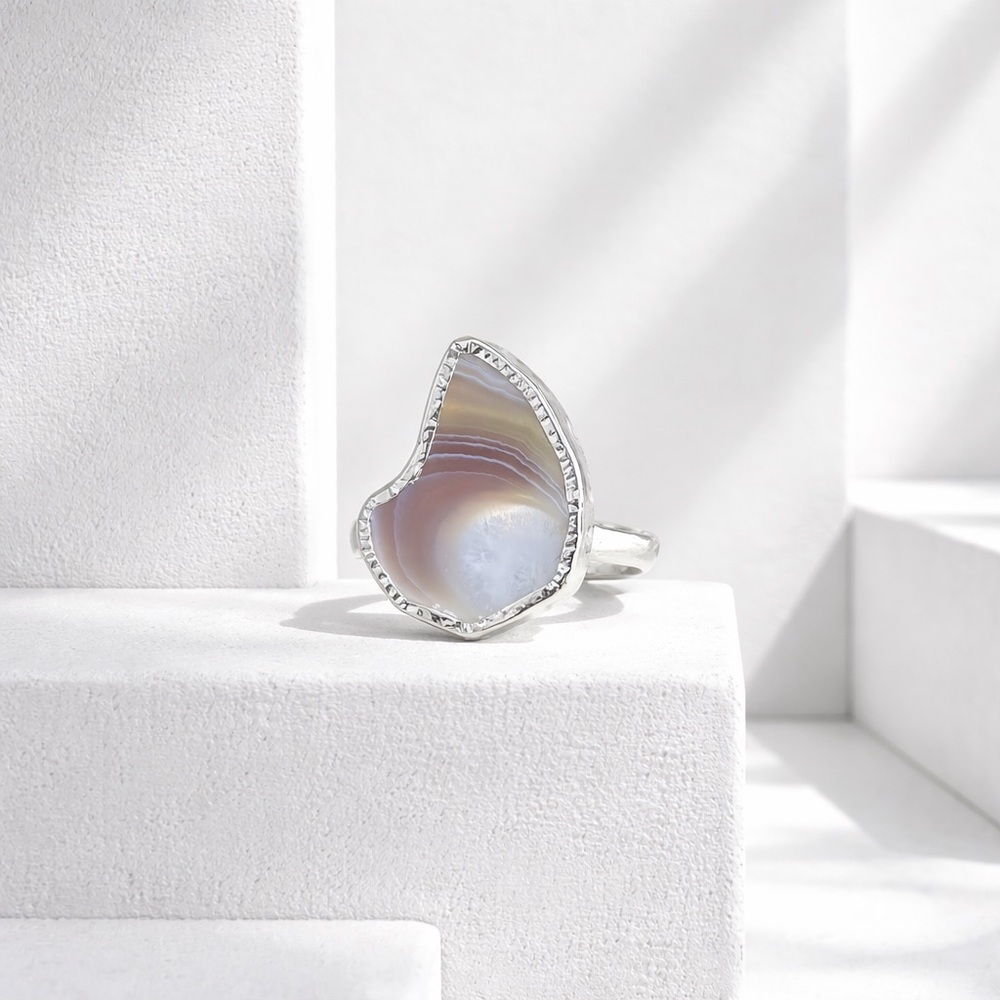 New! Botswana Agate Ring - image 6